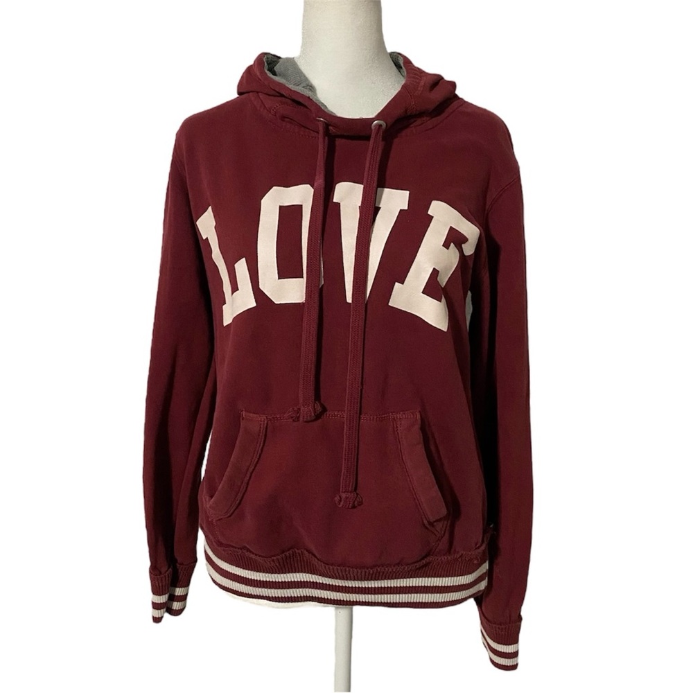 Reflex Y2K Maroon “LOVE” Hoodie